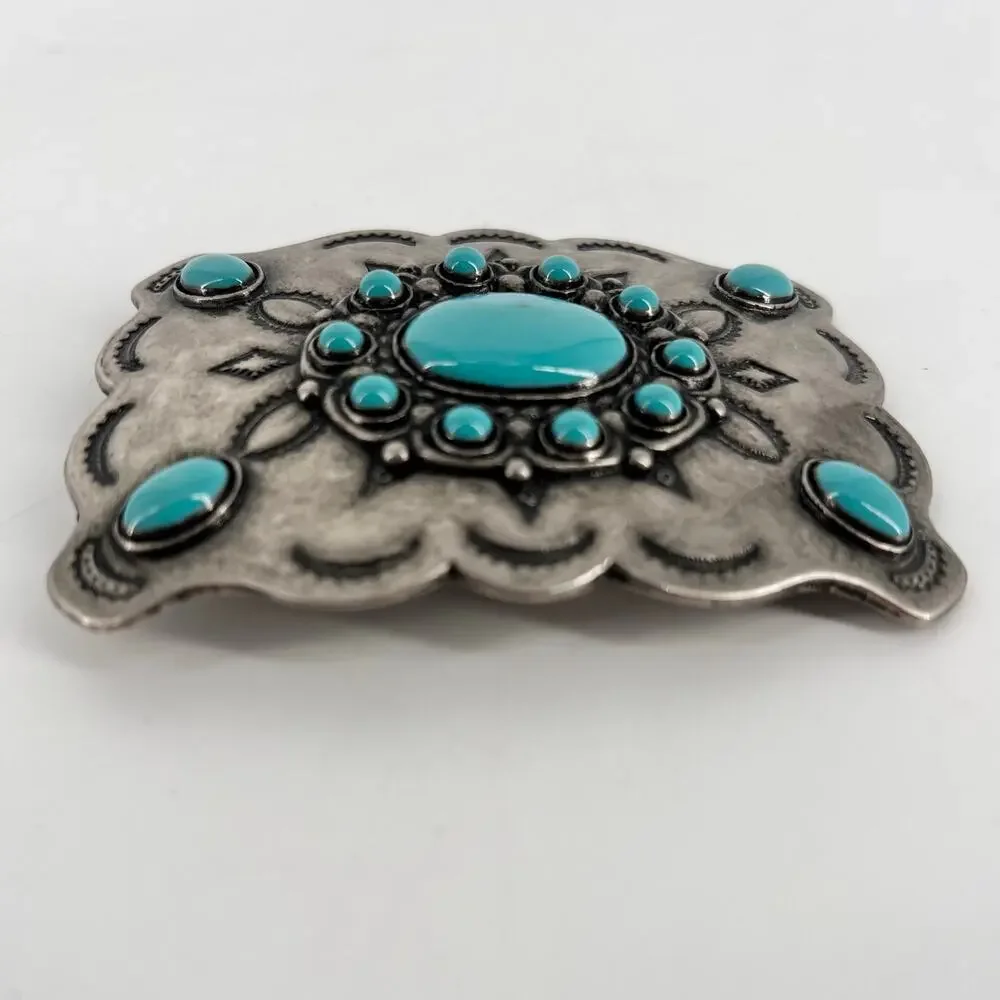 Boho Turquoise Belt Buckle